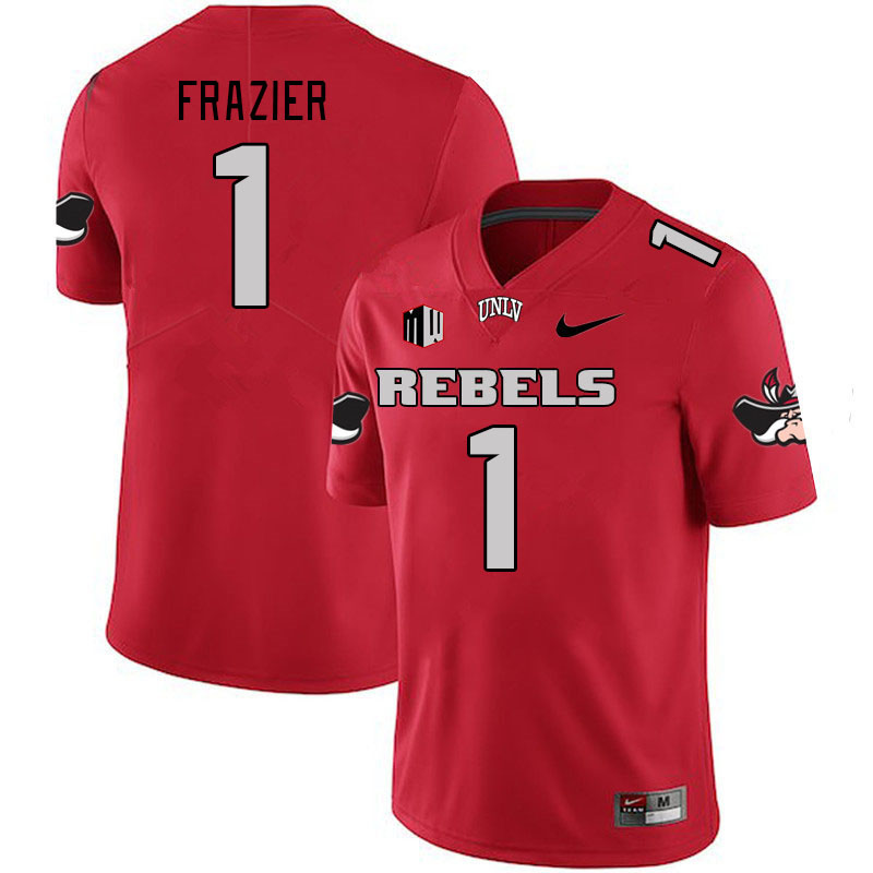 Men #1 Jalen Frazier UNLV Rebels 2023 College Football Jerseys Stitched-Scarlet - Click Image to Close